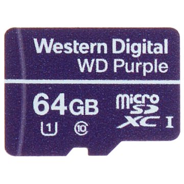 KARTA PAMIĘCI microSD DO KAMER 64 GB UHS-I SDHC Western Digital SD-MICRO-10/64-WD