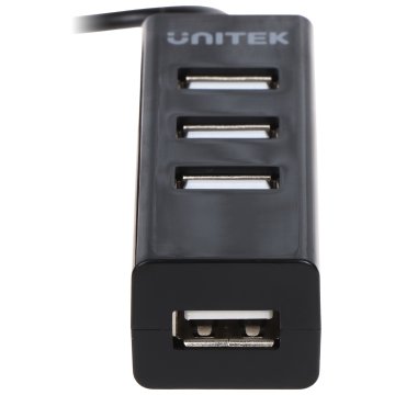 HUB USB 2.0 ROZGAŁĘŹNIK USB 4 PORTY UNITEK Y-2140