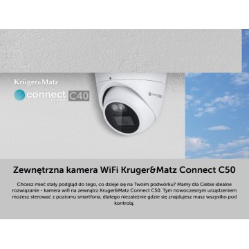 KAMERA IP WI-FI 3 Mpx 1536p POE TUYA SMART Kruger&Matz Connect C50