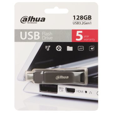 PENDRIVE 64 GB USB 3.2 Gen 1 USB-C DAHUA USB-P629-32-128GB