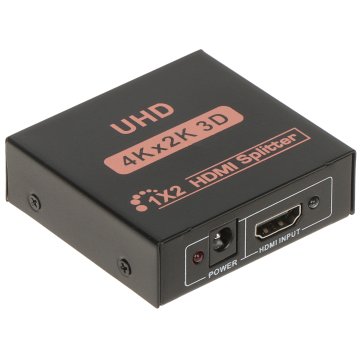 ROZGAŁĘŹNIK HDMI 1 WEJŚCIE 2 WYJŚCIA 3D 4K UHD HDMI-SP-1/2KF-V2