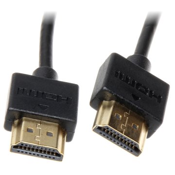 KABEL HDMI PRZEWÓD HDMI 0.5 m CIENKI ELASTYCZNY 50 CM  HDMI-0.5/SLIM